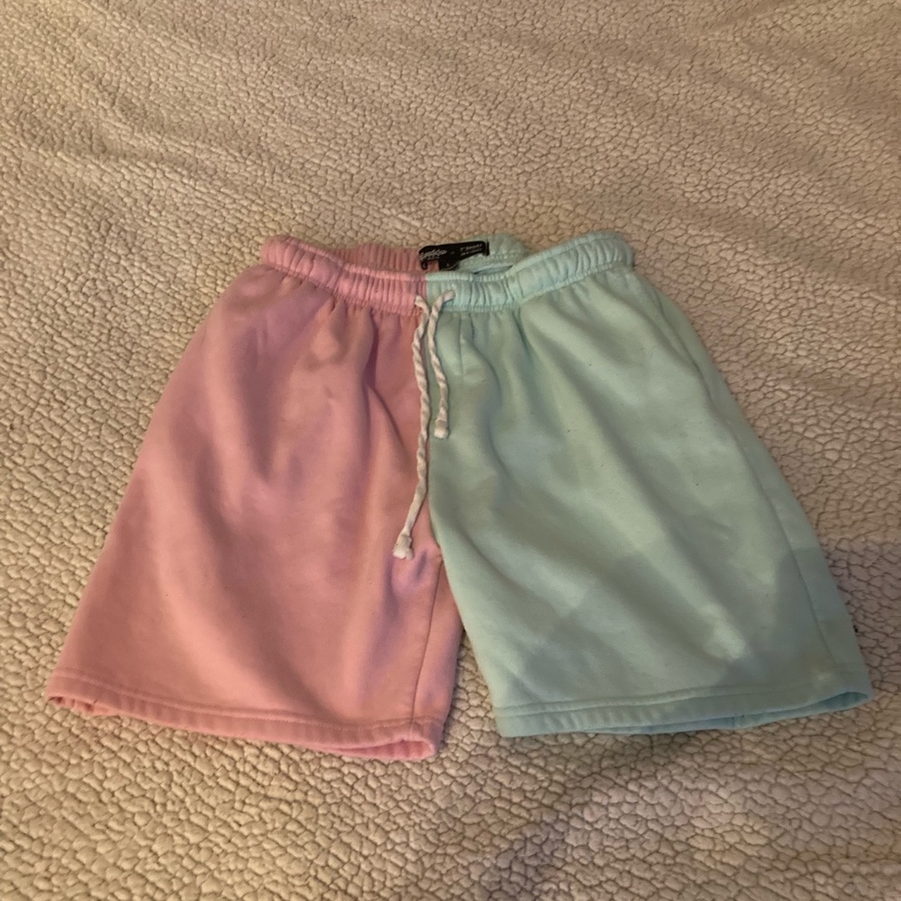 Miami themed dual colored shorts